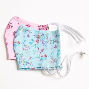 2/$15 Face Masks Sealed Package of 2 Pack Blue Pink NWT